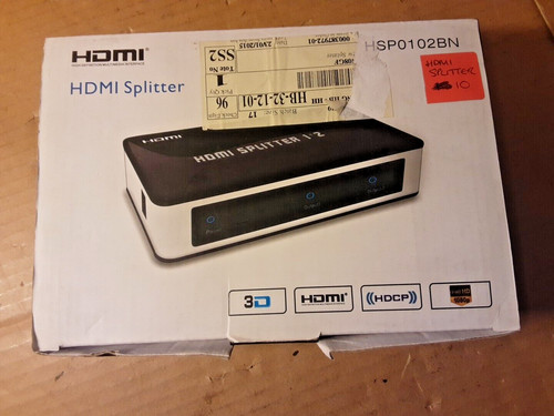 Hdmi way splitter hsp0102bn - 2-way,