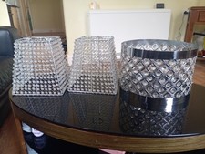 3 Retro Beaded Light Shades