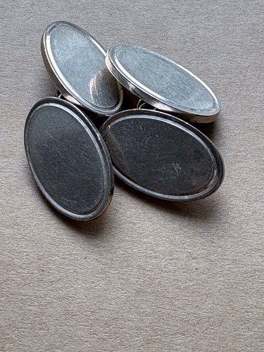 Sterling silver vintage oval - sterling,