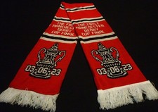 Manchester United Football Scarf FA Cup Final 03/06/23 First Manchester Derby
