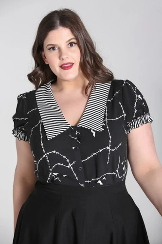 Stitches blouse hell bunny - blouse,