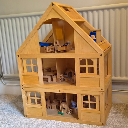 Wooden storey elc - wooden, doll's