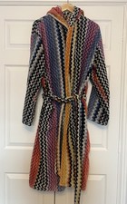Missoni Luxury Zig Zag  Dressing Gown/robe L/XL Stunning Colours super cool!