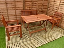 4 Seat Hardwood Garden