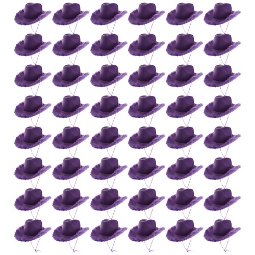 Purple cowboy hat rhinestone - purple,