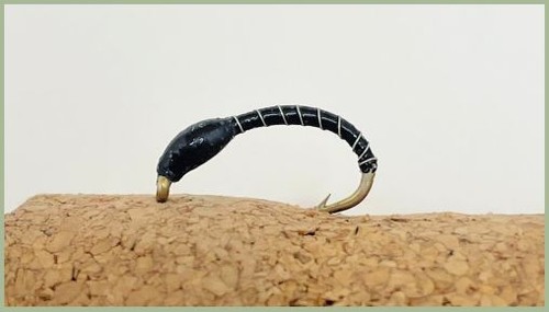 Barbless black buzzers - black, buzzers,