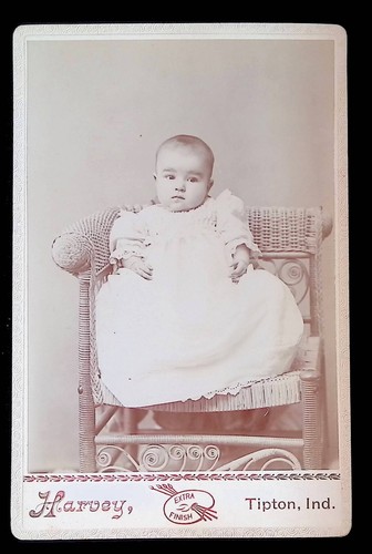 Photo cabinet card - cabinet, baby