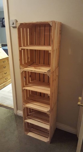 Apple crates with shelf - x,