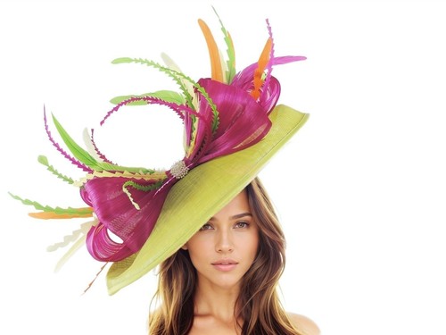 Fuchsia pink lime green - pink,