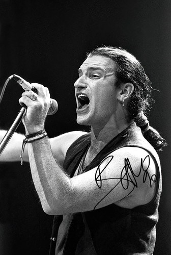 Bono signed autograph - bono,