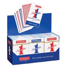 Waddington No.1 Playing Cards Red & Blue Decks | Display of 12 Packs