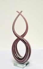 Murano Style Glass Twist