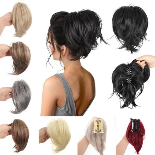 Messy bun hair piece - bun, clip