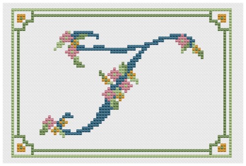 Cross stitch sampler kit - cross,