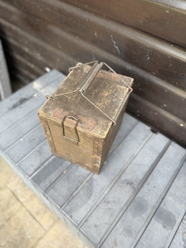 Wooden military box - wooden,