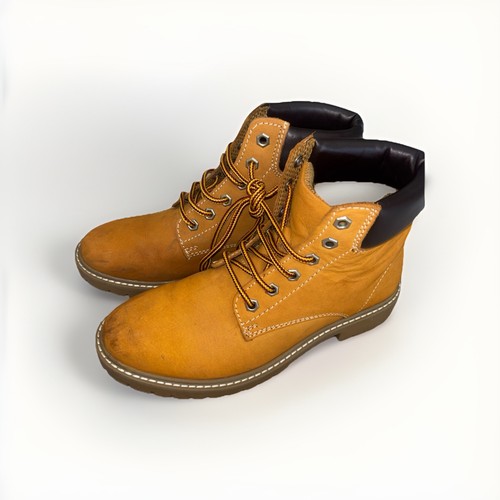 Tan mustard lace ankle - lace, up