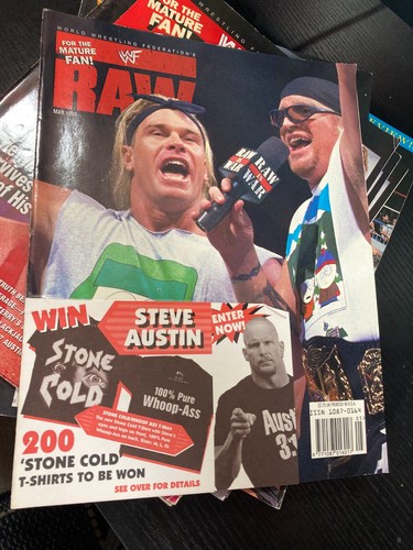 Wwf wwe raw magazine - raw, 1998