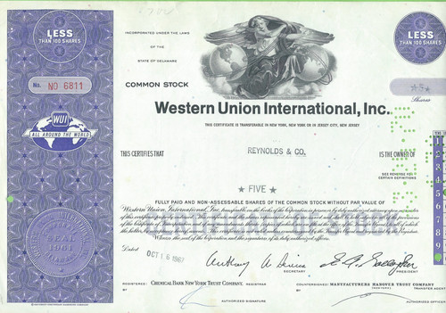 Western union international - western,