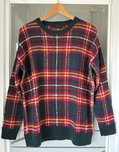Topshop tartan knit crew - topshop,