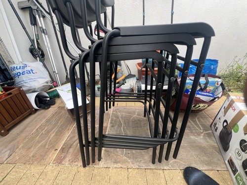 Set black folding garden - black,