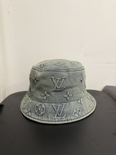 Louis vuitton denim bucket hat - louis,