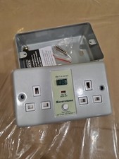Greenbrook M22M SafetySure Passive AC RCD DP Metal Clad Unswitched Socket 13A 2G