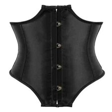 Black Cut Bra Bustier Short
