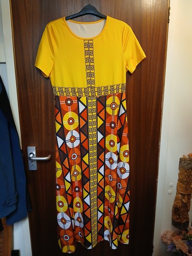 Women yellow african print - yellow,