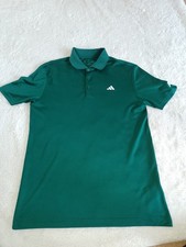 Adidas Peak Performance Golf Polo T Shirt Men's Size Small Green Polyester New