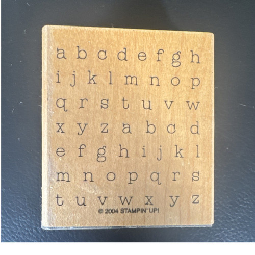 Stampin wood mounted - up!,