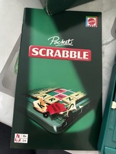 Pocket Scrabble Magnetic Travel Game Hard Case Complete Mattel 2006