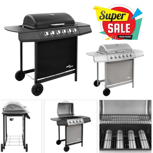 Gas bbq grill with - with, burners