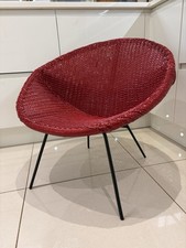 In need of a new home,  Vintage Satellite Basket Weave Chair 