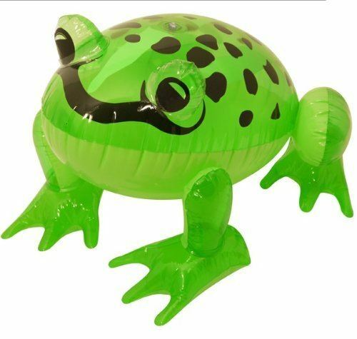 Green frog inflatable - frog, 39cm
