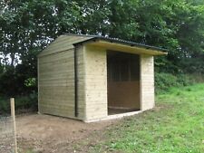 Mobile Field Shelter with Steel Skids - Vale Stables Timber Buildings 10x10