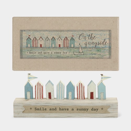 Mini nautical beach hut - nautical,