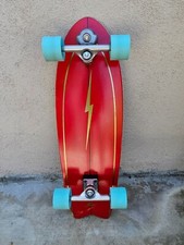 YOW surf skateboard - Pipe Power Surfing Series Red w/ Blue Wheels 32" 