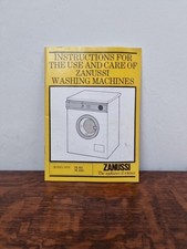 Vintage Zanussi Instruction