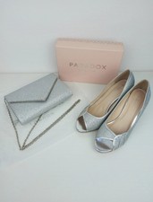 Paradox London Shoes Bag Set Glitter Mesh Shoe Size UK 5