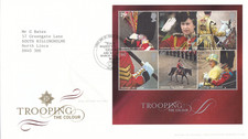 Trooping the Colour minisheet FDC London SW1 2005 (99804)
