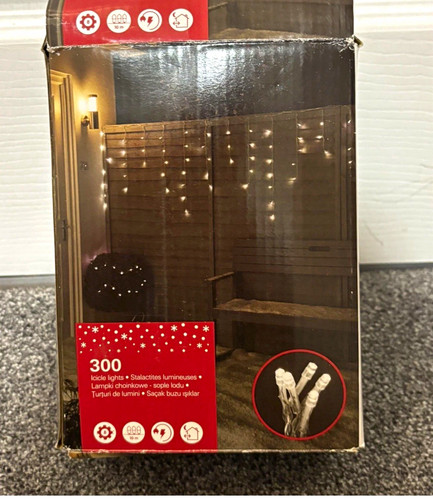 300 led icicle lights - led,