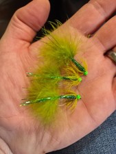 3 x Hothead Damsel Green Fly