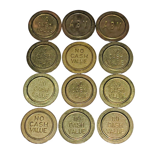 Ncv brass tokens - brass, arcade