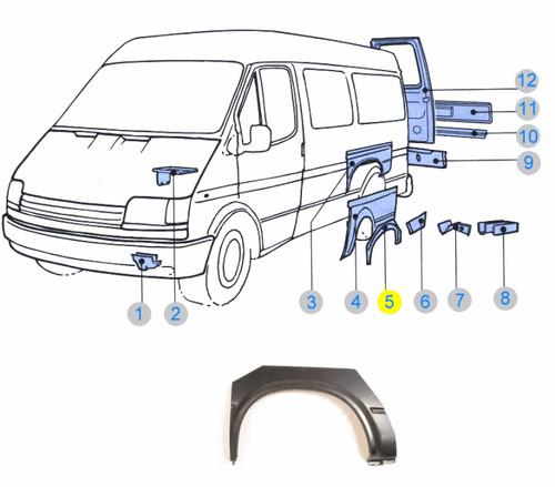 Ford transit mk5 rear - ford,