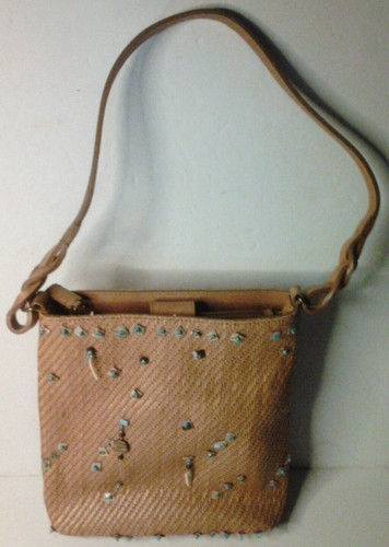 Fossil rattan purse - rattan,