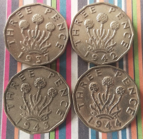 George 3 pence - 3,