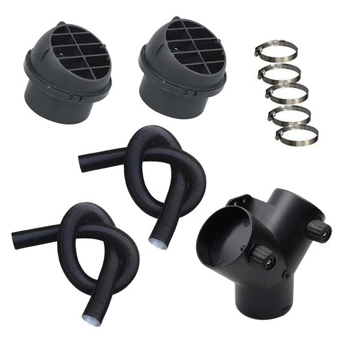 Black 60mm heater - ducting, vent