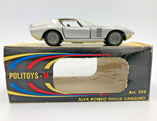 Politoys M Alfa Romeo Giulia Canguro No. 529 in Silver, Boxed. 1:43 like Corgi