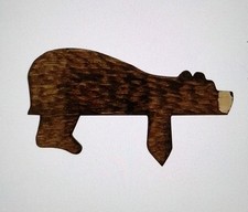 BEAR 🐻 BROWN Wooden Handcrafted Shelf Sitting/Door Topper Ornament sweet Gift