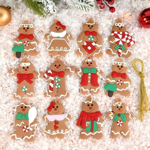 Gingerbread man ornaments - gingerbread,
